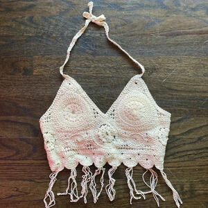 SHEIN Faux Crochet Top